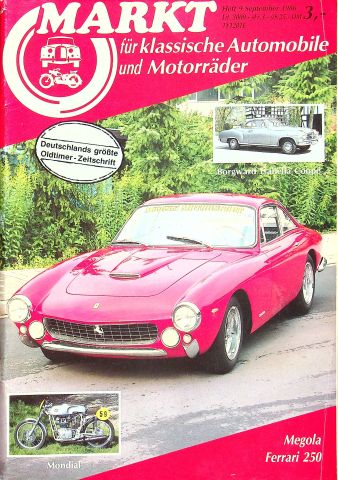 Oldtimer Markt 09/1986 Oldtimer Markt 09/1986